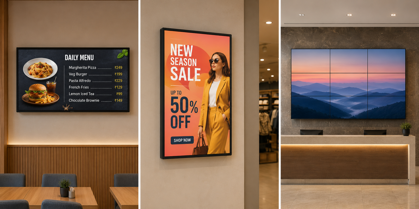 Choosing Between Landscape, Portrait, and Video Wall Configurations
